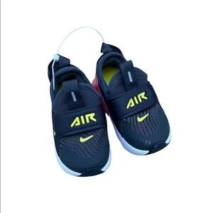 Nike Air Baby Slip-on Sneakers Size 5 Black, white, orange Style CL1109-011 NWOT